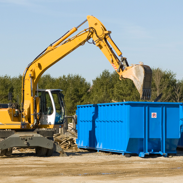 are there any restrictions on where a residential dumpster can be placed in Nimrod Minnesota